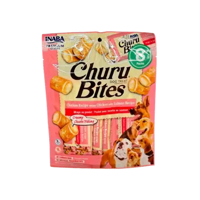 Inaba – Churu Bites – Chicken Wrap with Chicken & Salmon 8 Packs