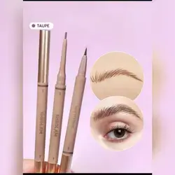 SHEGLAM Brows On Demand 2-In-1 Brow Pencil-Taupe Waterproof Liquid Eyebrow Pen - Taupe 