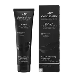 Black Toothpaste Extra-Whitening Activated Carbon 75ml _ dentissimo