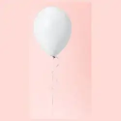White Standard Helium Balloon
