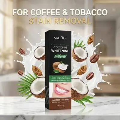 SADOER Natural Formula Coconut Whitening Toothpaste