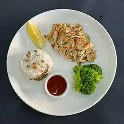 Chicken with rice and Black Lentil