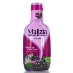 Malizia shower gel برائحه مزيج التوت الاسود مع المسك