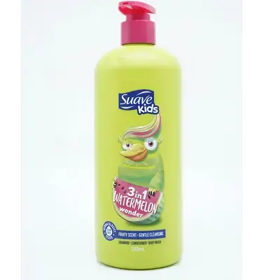 Suave Kids 3-in-1 Shampoo, Conditioner, Body Wash Watermelon Wonder 700ML