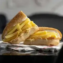 Fries With Cheese In Bun