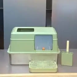 Stainless Steel Closed Litter Box
