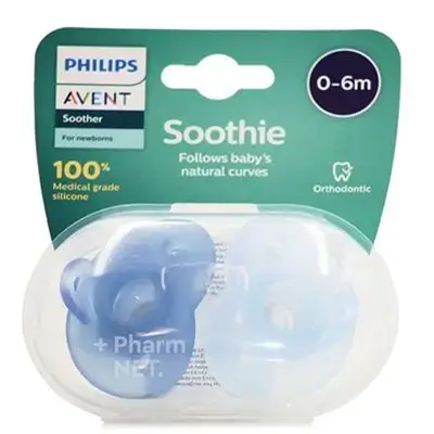 Avent PHILIPS Soother For newborns (Follows baby's natural curves) 0-6 Months