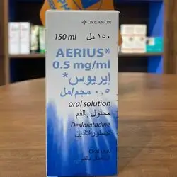 aerius 0.5mg/ml desloratadine 150ml syrup