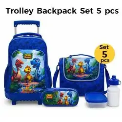 Trolley Bag School Set 5pcs