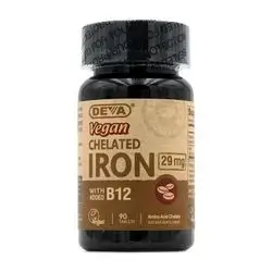Deva - Chelated Iron 29mg with B12