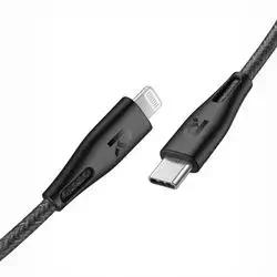 Ravpower Type-c To Lightning Cable 1.2m Nylon Black Rp-cb1017