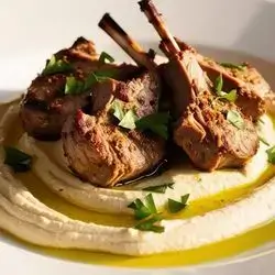Hummus with Meat