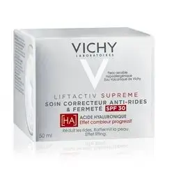 Vichy LiftActiv Supreme Intensive Corrective Anti-Wrinkles & Firming Care Dry to Very Dry Skins SPF30//انتقل إلى بداية معرض الصور فيشي ليفت أكتيف سوبريم عناية مكثفة مضادة للتجاعيد ومعززة لشد البشرة، للبشرة الجافة إلى الجافة جدًا، بعامل حماية من الشمس 30، 50 مل