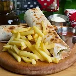 Grilled Halloumi Saj Served With Potatoes