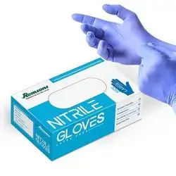 Single Use Nitrile Gloves - Blue - Large
