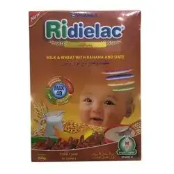 Ridialak milk and wheat with bananas and dates 200 grams stage four for one year
