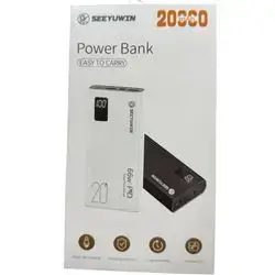 SEEYUWIN 20,000mAh portable power bank. Capacity: 20,000 mAh.