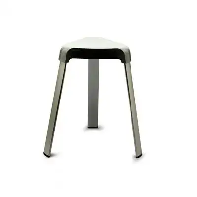 Bathroom Stool Aluminium Grey