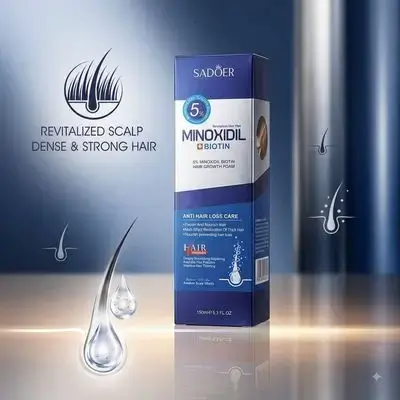 Sadoer Minoxidil + Biotin Hair Growth Foam