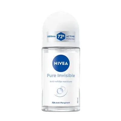 Anti-Transpirant Roll-On Pure Invisible Anti-Traces Blanches 72H Active Protection 50ml _ NIVEA