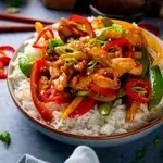 Chicken Fajita With Rice
