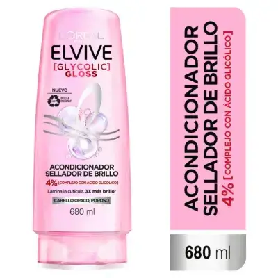 Elvive Glycolic Gloss Conditioner X 680Ml//بلسم إلفيف جليكوليك غلوس X 680 مل