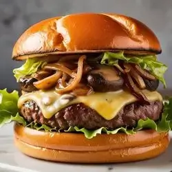 Swiss Mushroom Burger