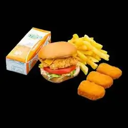 Mini Chicken Burger + Nuggets + French Fries + Juice