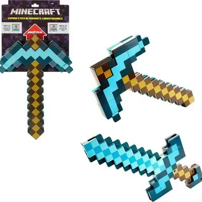 Mattel Minecraft Transforming Diamond Sword & Pick-Axe 2-in-1