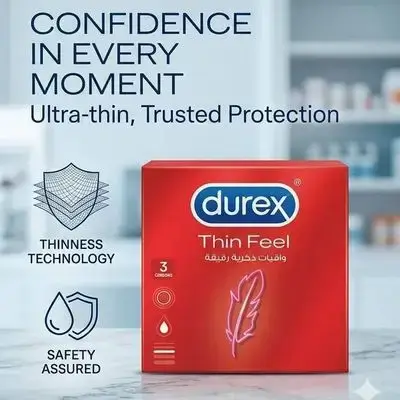 Durex Thin Feel - 3 Condoms.