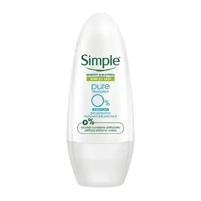 Pure Deodorant Stick 24H Protection Cedarwood & Patchouli 45ml _ Simple
