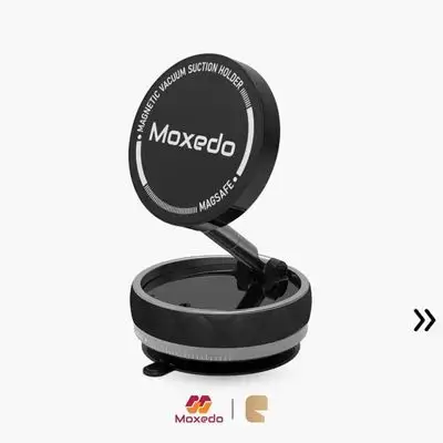 Moxedo Snap-On Magnetic Holder MagSafe Compatible & Vacuum Suction