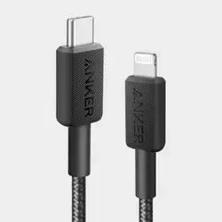 Anker 322 Usb-C To Lightening Cable 3Ft Braided black