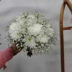 Natural Flower With Gypsophila For Engagement And Marriage