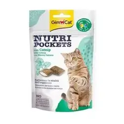 gimcat cat nutri pockets catnip treats 60g