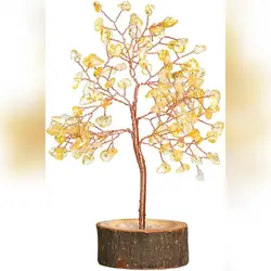 Artificial Mini Tree Indoors With Crystal Bonsai