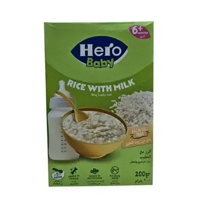 هيرو بيبي - سيريلاك الرز مع الحليب 6+ اشهر//Hero Baby - Cerelac Rice with Milk 6+ Months