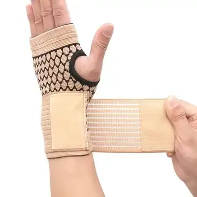 Adjustable Wrist Brace with Compression Wrap