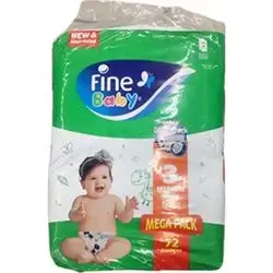 Fine Baby Diaper Medium No3 X72