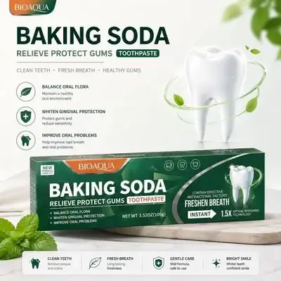 BIOAQUA Baking Soda Relieve Protect Gums Toothpaste