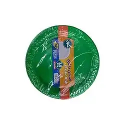Hfp Red Round Plate, 18cm, 25 Pieces