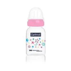 Narrow Neck Feeding Bottle 140ml (+0) - Pink
