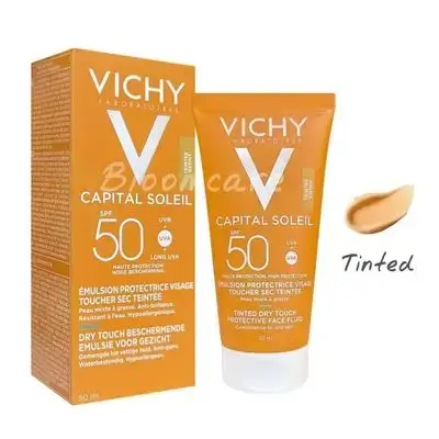 Vichy Capital Soleil Tinted Mattifying Dry Touch Face Fluid SPF50 50ml //سائل فيشي كابيتال سولي SPF 50 Dry Touch Tinted ملون للوجه 50 مل