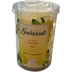Savannah Zesty Lemon Soap Bar, 4x100g