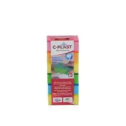 C-Plast Sponge Scouring Pad 6 Pcs
