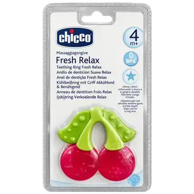 Fresh Relax Teething Ring Cherry _ Chicco