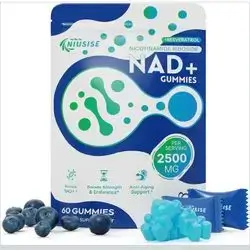 NAD Gummies Sugar Free, NAD+ for Anti-Aging,60 Gummies