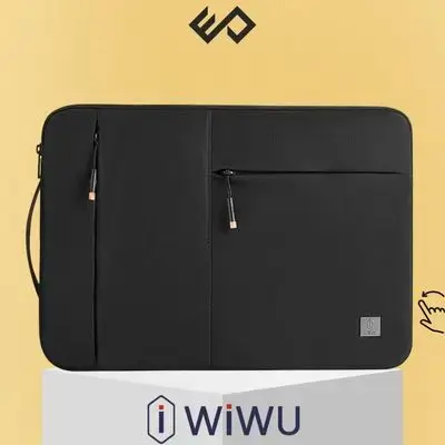 Wiwu Alpha Double Sleeve for 15.6inch Laptops- Black