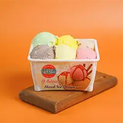 Natural Family Ice Cream Dondurma Milk Strawberry Lemon Cocoa