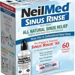 Neil Med sinus rinse all natural sinus relief 60 premixed sachets